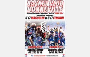 Recrutement U 17 Filles & Garçons